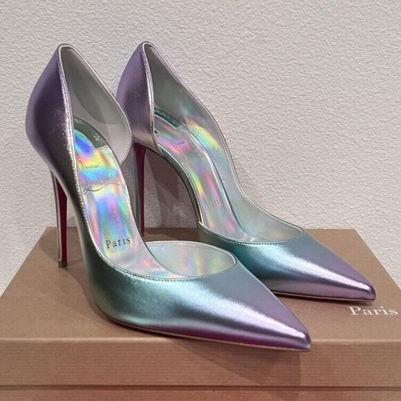 NIB Christian Louboutin IRIZA 100 Licorne So Kate Pigalle Follies Heel Pump 39 - Picture 4 of 12